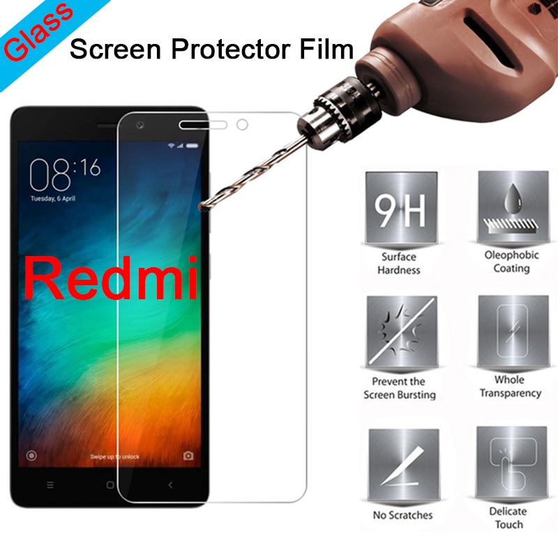 2 Piece 9H Clear Tempered Glass Screen Protector for Redmi S2 Go 3S 3X 3 2 Film HD Protective Glass for Xiaomi Redmi 4X 4A 4 Pro