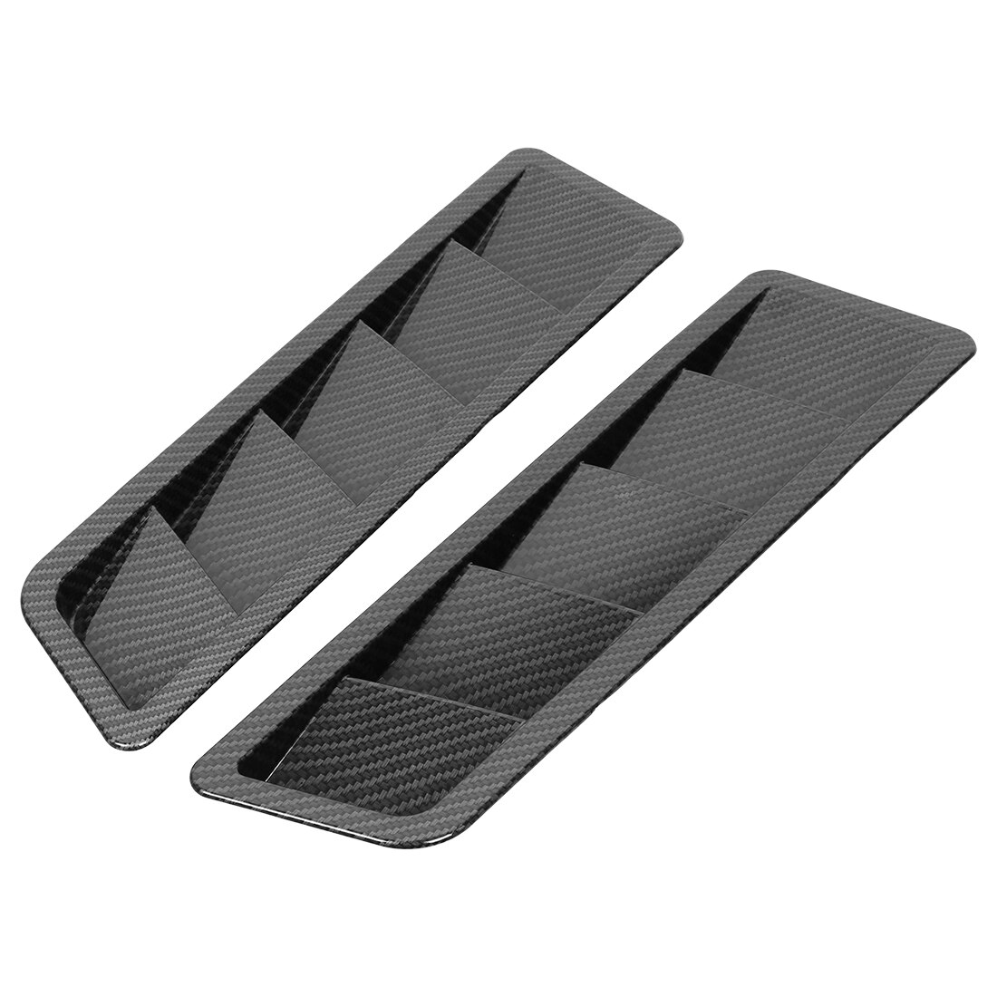 Hood Air Outlet Frame Motorkap Air Vent Trim Abs Motorkap Air Vent Cover Glossy Black Bonnet Cover Universeel voor Auto Modificatie