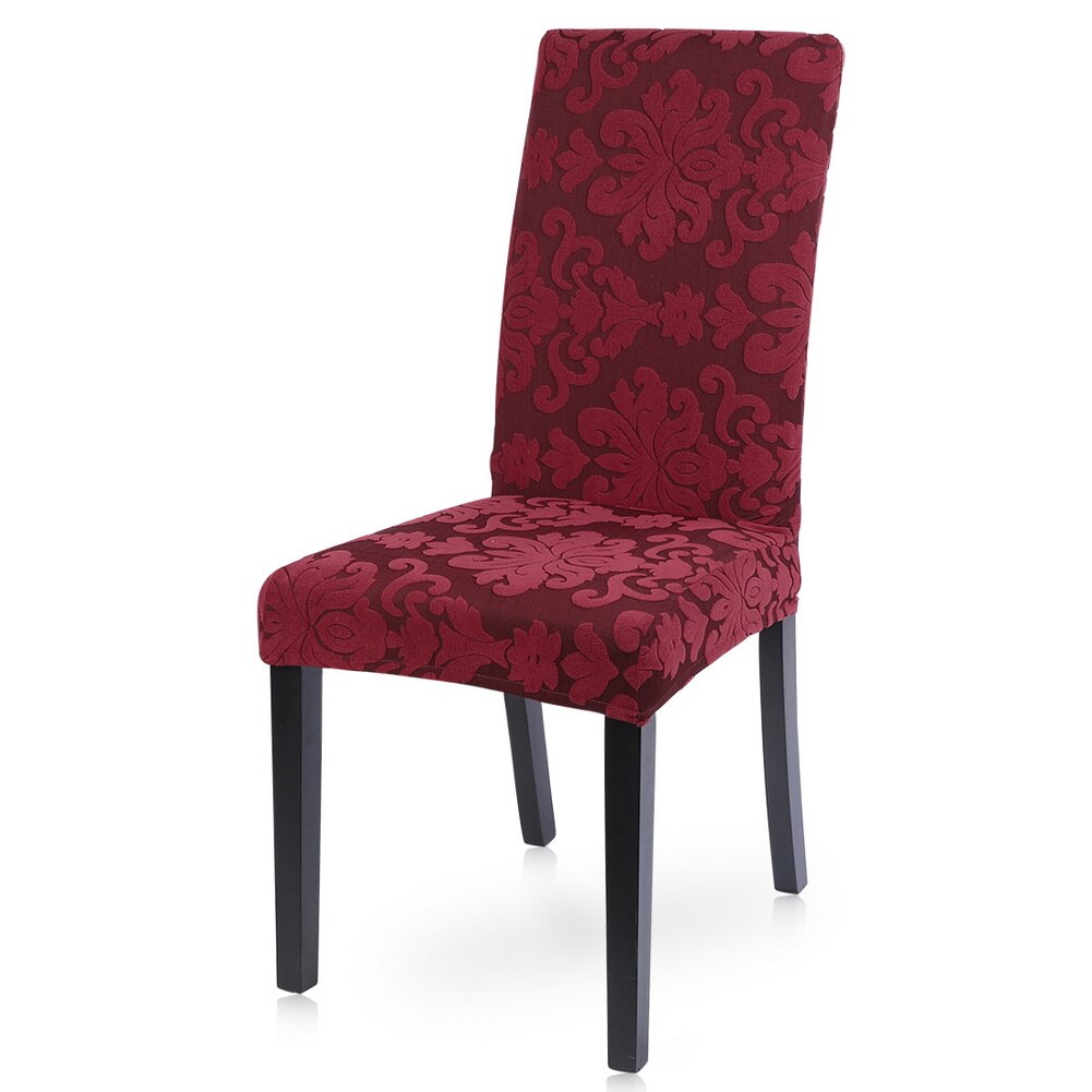 Elastic Chair Cover Printed Removable Jacquard Slipcover Anti-dirty Dining Seat Cover Protector For Home Restaurant Hotel Office: B