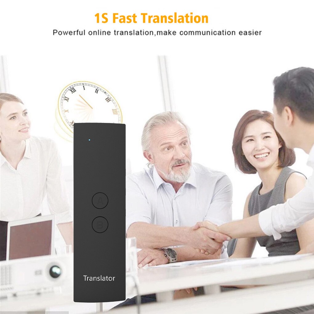 Portable Smart Voice Translator Real Time Multi-Language Speech Interactive Translator Voice Text Bluetooth Translator