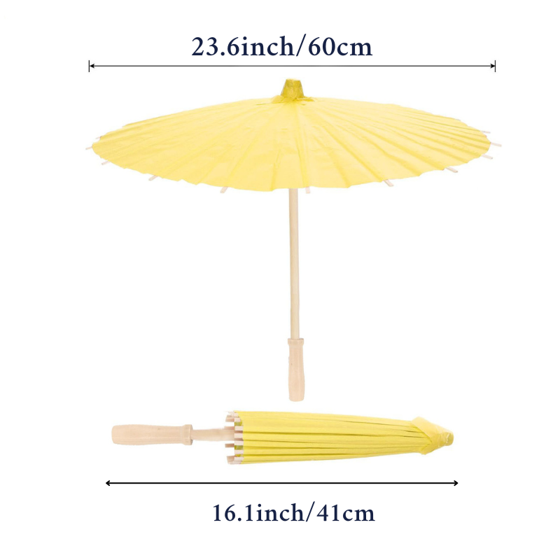 6-12pcs 23.6inch/33inch Color Paper Umbrellas for Wedding Pink Beach Umbrella Sun Parasol Bridesmaid Photography Props