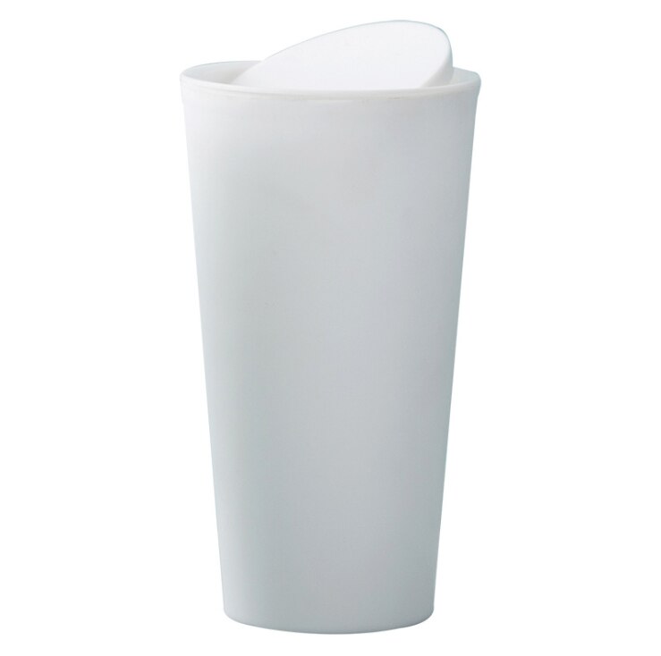 Nueva casa Auto coche Mini papelera de basura soporte de almacenaje para latas papelera: Blanco