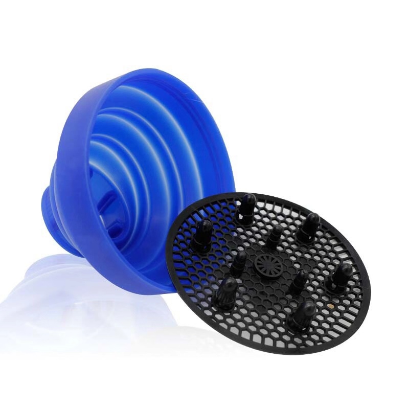 Silicone Universal Hair Diffuser Dryer Blower Hairdressing Salon Hair Curly Dryer Folding Diffuser Cover 6 Colors
