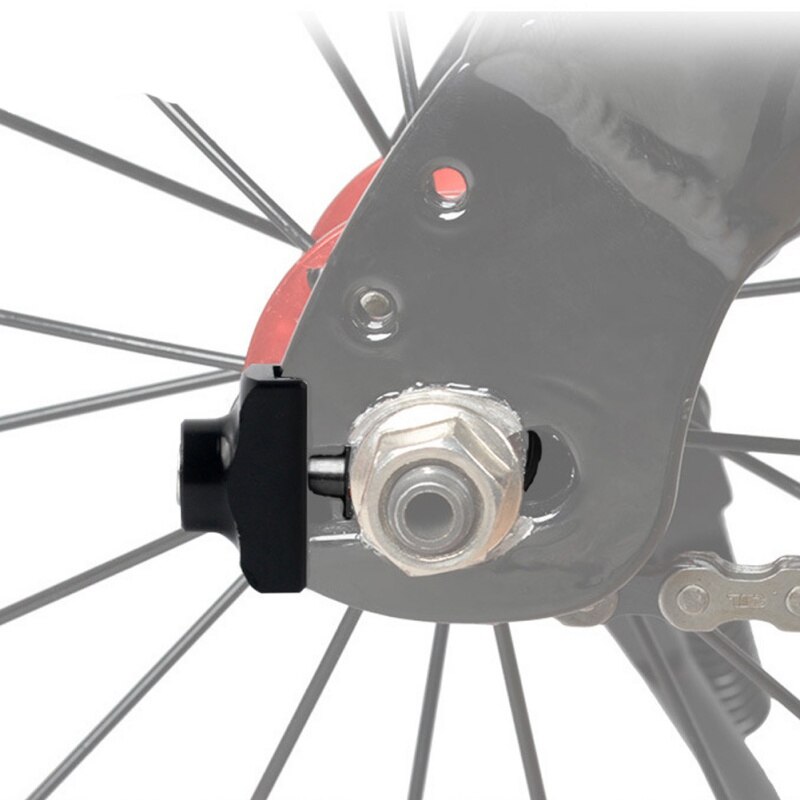 Tensor de cadena BMX de aluminio ultraligero, ajustador de bicicleta, tornillo de perno de bicicleta de una sola velocidad