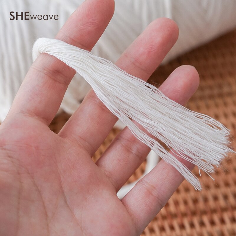 Single Strand Macrame Cord, Macrame rope 4mm×50m(54yd) Colorful Cotton Cord for Macrame supplies,Wall Hanging