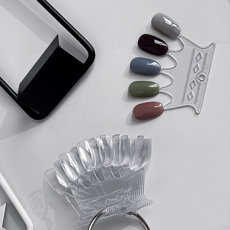 Falsche Nagel Kunst Farbkarte Anzeige Stand Gel Nagellack Vorlage Fächerform Nagel Kunst Tipps Probenständer Nagellack Übungspalette