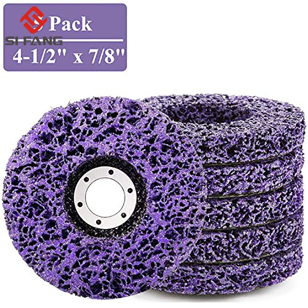 1-10Pcs 125mm Poly Strip Disc Abrasive Wheel Paint Rust Remover Clean Grinding Wheels for Durable Angle Grinder Car Truck Motorc