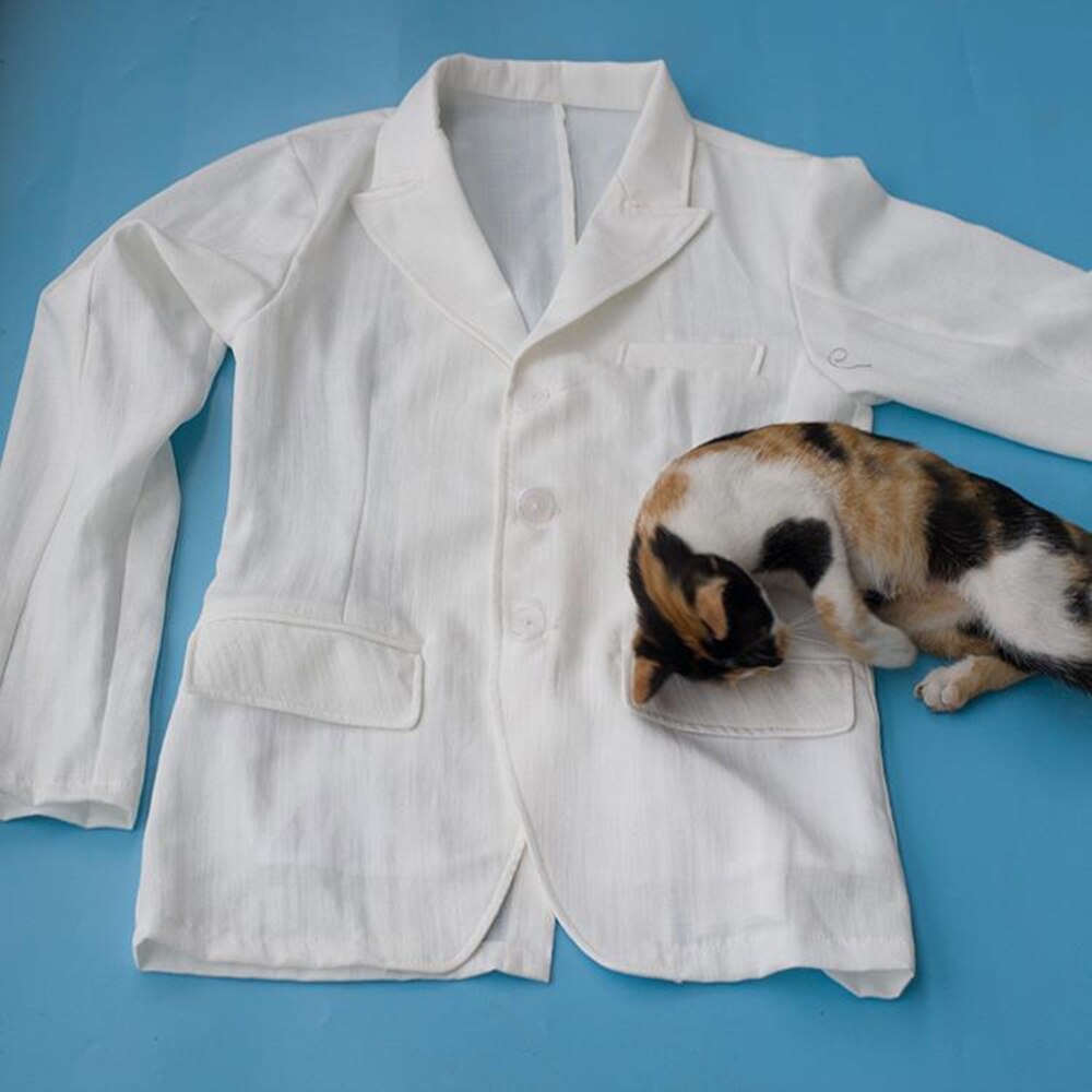 White Cotton Linen Suit Coat Men's Summer Autumn Pure Color Slim Casual Business Thin Mens Blazer Jacket Comfortable Breathable