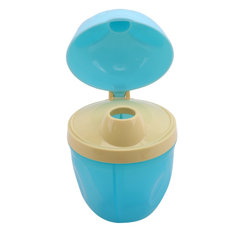 Baby Food Storage Portable Food Storage Boxes Kids Milk Powder Boxes Cartoon Formula Dispenser Resue Container Case: Blauw