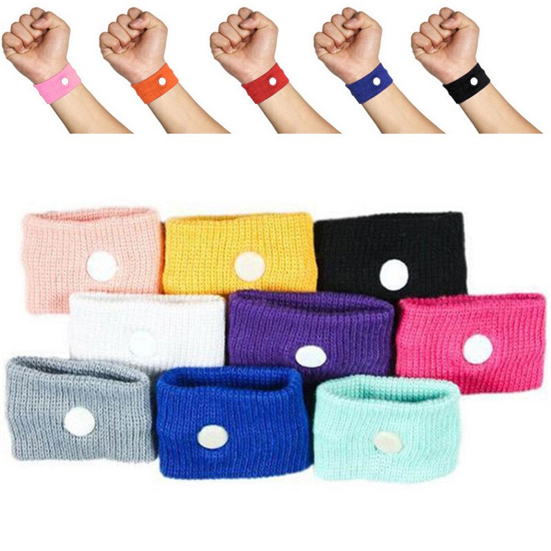 1Pc Fabric Elastic Anti Nausea Wristbands Reusable Wrist Band Sickness Travel Sea Car Anti Sickness Motion