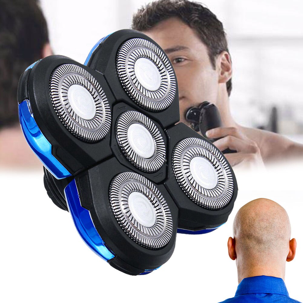 5 Heads Fast Easy Install Practical Shaving Shaver Head Universal Blade Floating Electric Razor Cutter Replacement Double Ring