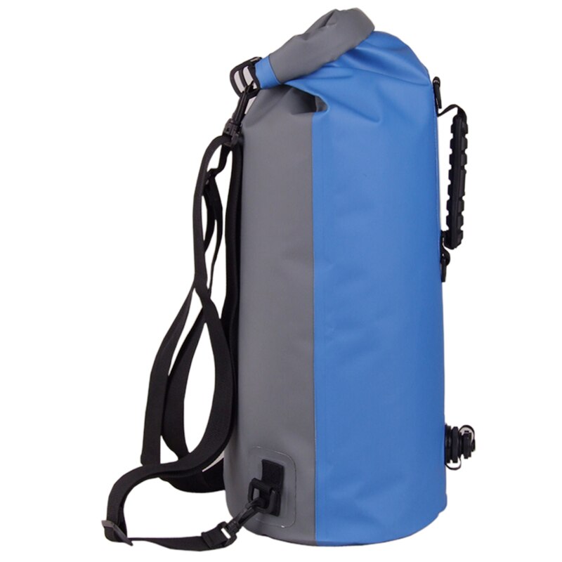 25-60l ipx 7 vanntett svømmepose oppblåsbar snorkling rafting drivende dykking tørr bag ryggsekk ting sekk