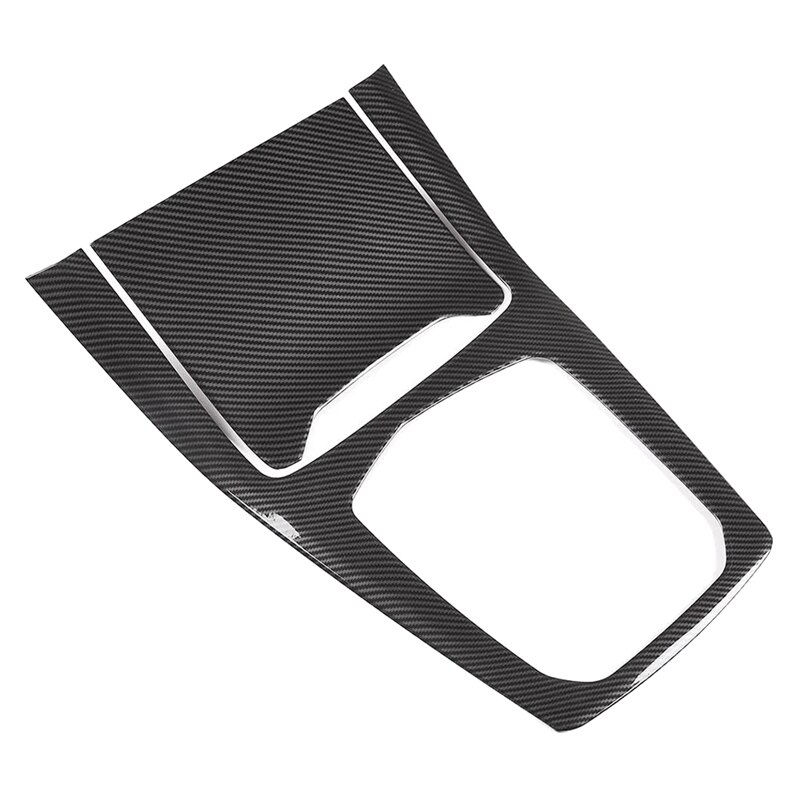DRY CARBON FIBER Console Gear Shift Panel Cover Trim for BMW X5 X6 F15