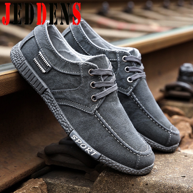 Zomer Sportschoenen Mannen Denim Lace Up Running Schoen Man Zachte Schoenen Mannen Sport Mannelijke Zwarte Sneakers Heren lage Top Werk Schoen Q18