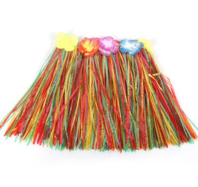 Falda Hawaiana para niños, suministros de , ropa hawaiana, colorida, para baile, ropa de escenario, Falda de baile: colorful