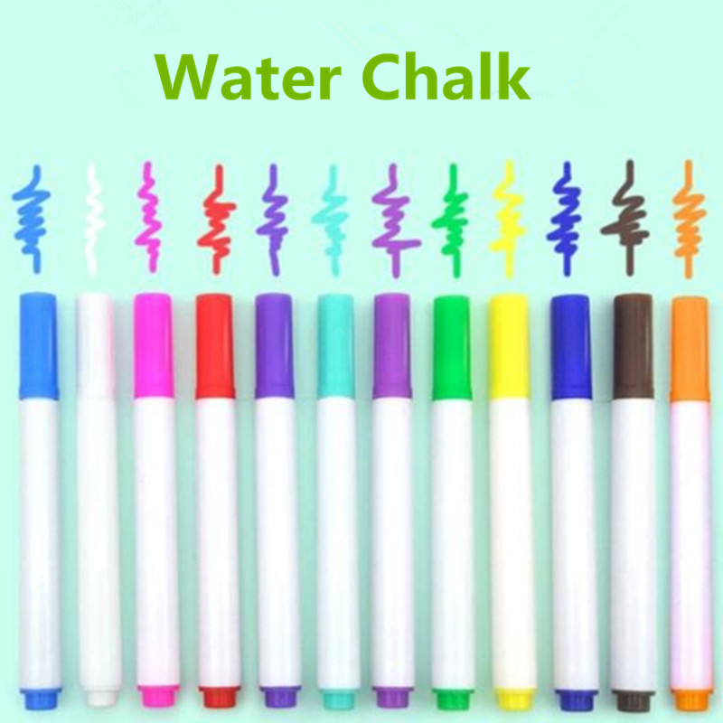 Baby DIY Drawing Book Portable Soft Chalk Drawing Board Coloring Book With Water Chalk Kid Painting Blackboard