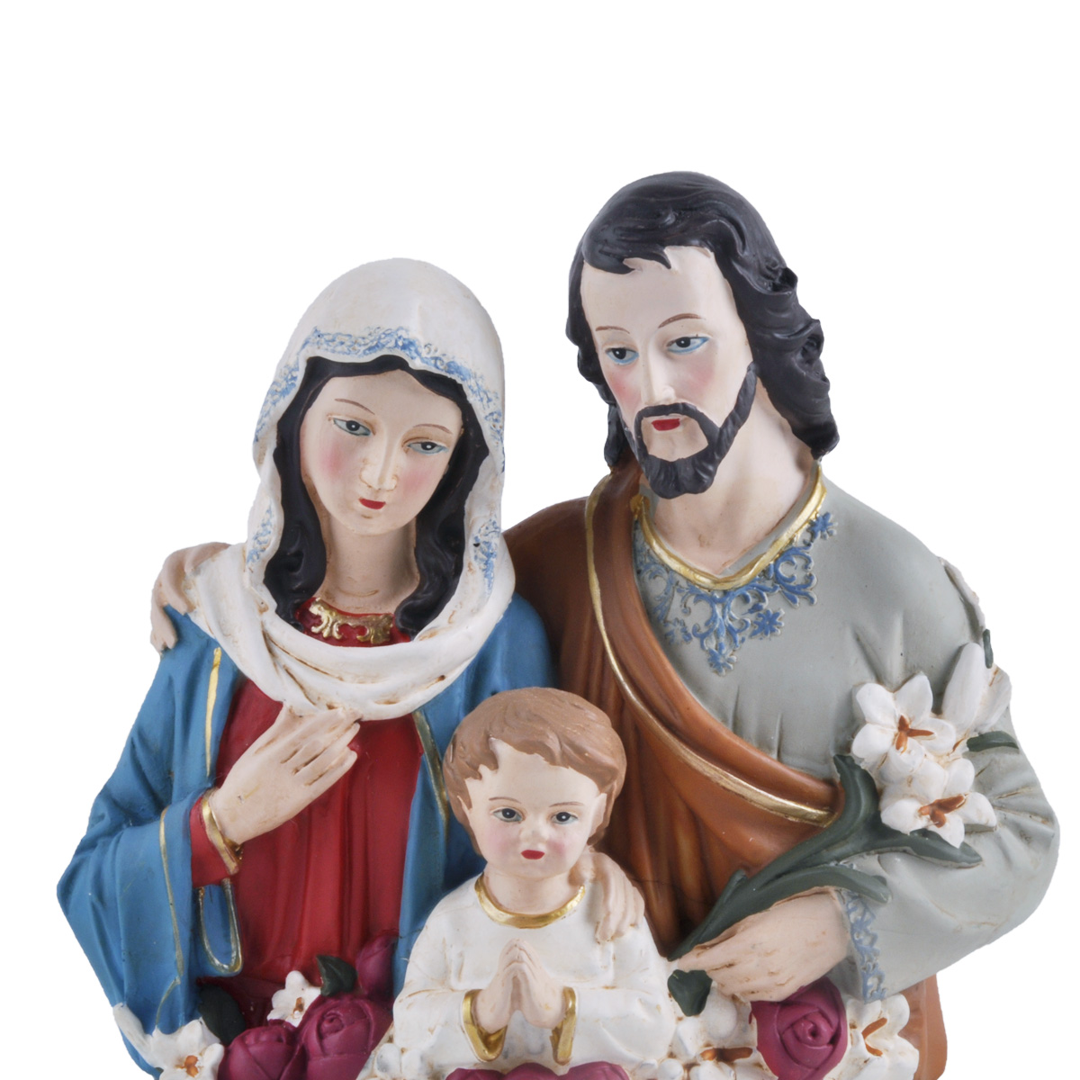Religieuze Beeldje Hars Heilige Familie Standbeeld, Jezus Heilig Hart Standbeeld, Blessed Virgin Mary Standbeeld, onze Dame Van Lourdes: Holy family statue