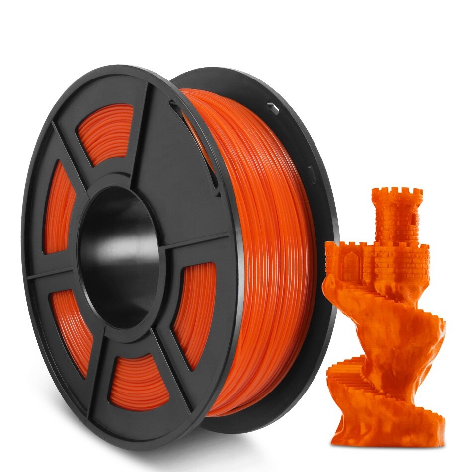 PETG 3D Printer Filament Spool 1.75mm Fast 1KG 2.2lbfor Technology Commerce Education DIY For FDM 3D Printers: Orange PETG