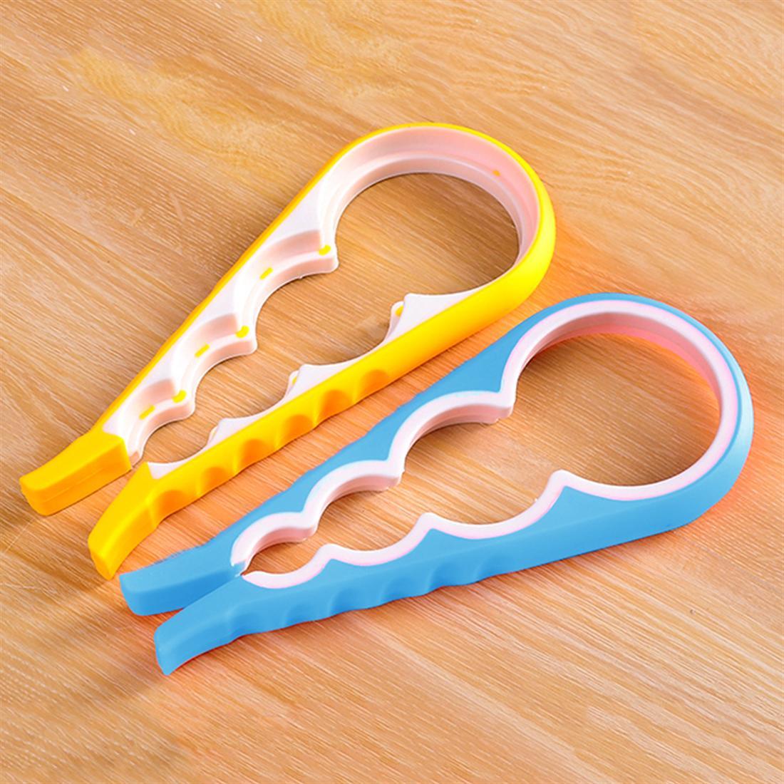 4 in 1 Multifunctionele Twist Jar Opener Anti-slippen Huishoudelijke Fles Blikopener Deksel Wrench Gereedschap Keuken Gadgets