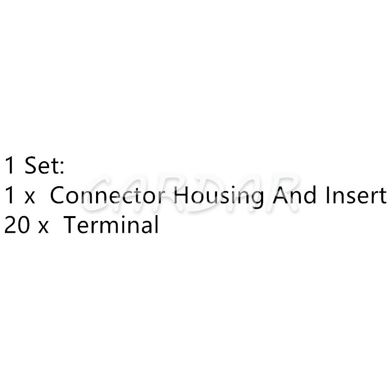 1 Set 20 Pin Miniature Automobile Electrical Connector Auto Wire Harness Unsealed Socket Car Adapter 2288276-1