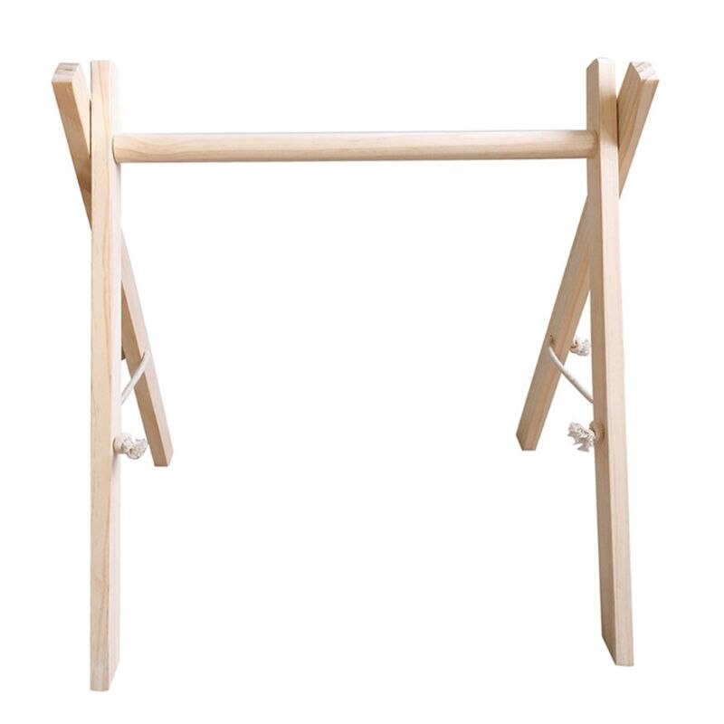 Nordic Stijl Baby Gym Speel Frame Nursery Zintuiglijke Ring-Pull Speelgoed Houten Baby Kind Kledingrek Kinderkamer Decoratie: 84-wood