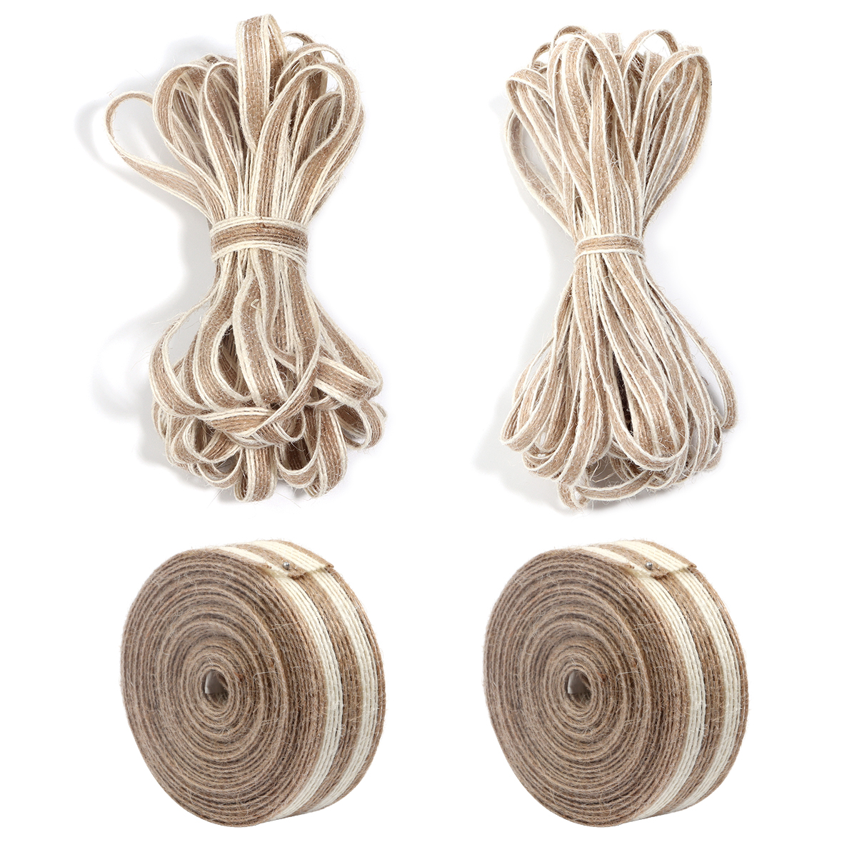 1-10 meter hør jute stof bånd makrame håndværk hør webbing til bryllupsdekoration æske buket sløjfe emballage ting