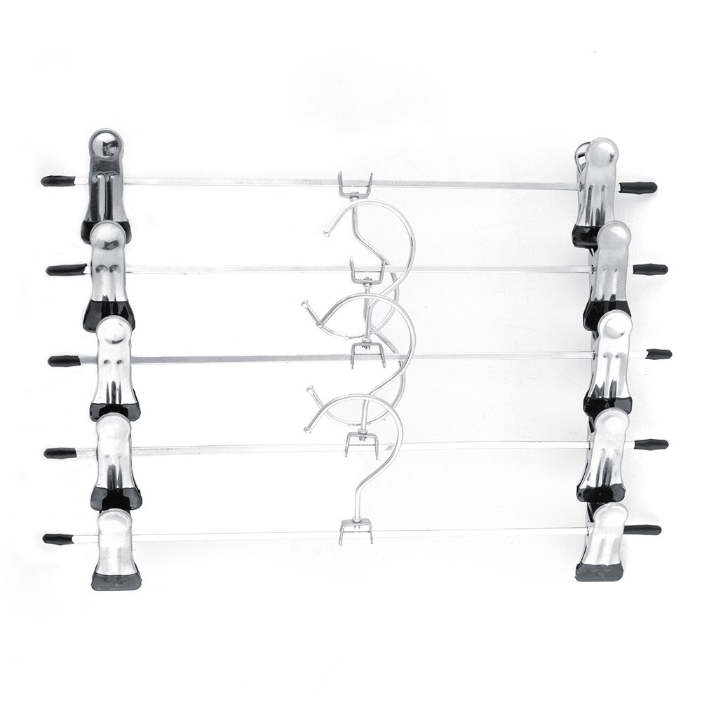 10 stks/partij plastic dompelen ijzer broek rack broek klem broek hanger rack clips outdoor luchten ondersteuning wassen levert