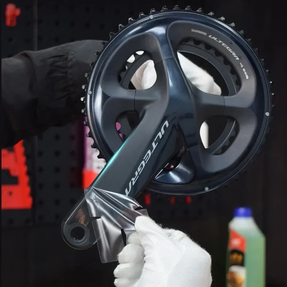 Fahrrad Kurbel Schutz Aufkleber Klebstoff TPH Film Für SRAM Für SHIMANO Radfahren Kurbelgarnitur Schutz Aufkleber Teile