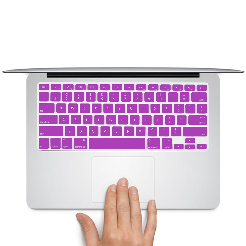 Laptop Toetsenbord Cover Voor Macbook Air 13 "A1369 A1466 A1342/Pro 13" A1278 A1425 A1502/Pro 15 "A1286 A1398 Soft Silicon Waterdicht: Purple
