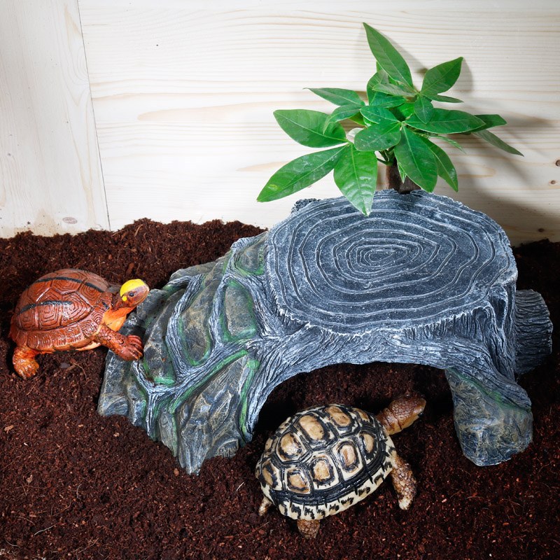 Decoración de resina para Reptiles, cueva oculta para tortugas, lagarto, Reptiles, escalada, refugio, Habitat, decoración ZA182