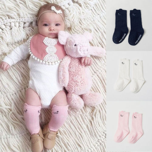 Cute Cartoon Cotton Baby Kid Girls Toddler Knee High Socks Baby Girls Leg Warmers Socks Socks