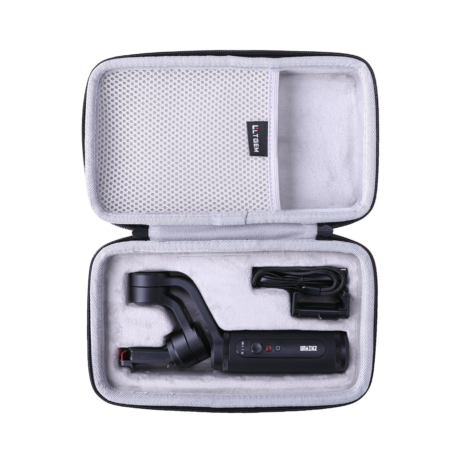 LTGEM Caso Duro di EVA per Zhiyun Liscia Q2 Portatile Mobile di Cardano Stabilizzatore w/360 di Rotazione 17hr per iphone 11 pro XS Max XR 8