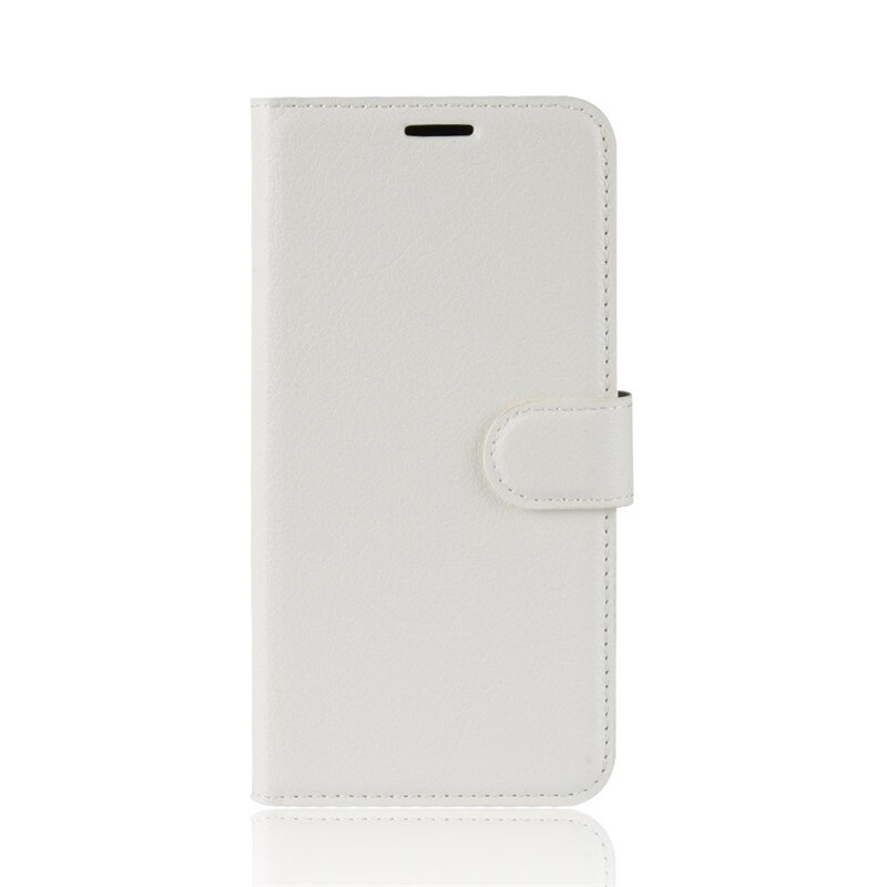 Funda de lujo para LG X Cam K580ds de cuero PU para LG X Cam K580 K 580 K580DS DS XCam carcasa trasera con tapa: white case
