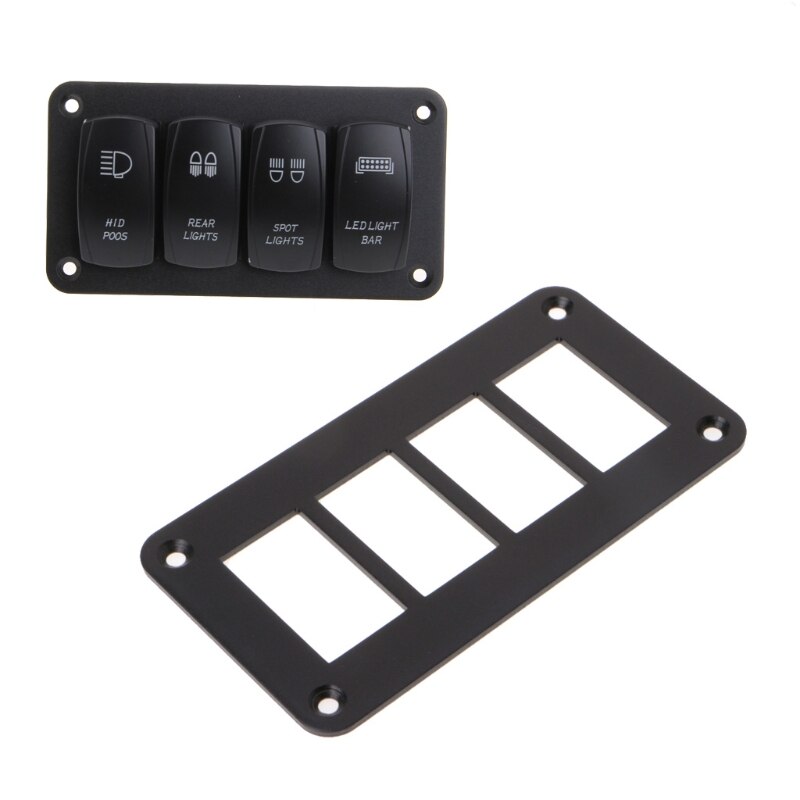 2/3/4/5 -veis bil vippebryter panel husholder aluminium for carling båt type bildeler brytere deler tilbehør