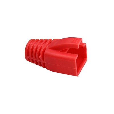 RJ45 Cat7 Caps Cat6a Network Ethernet Cable Connector Cat 7 Plug Protective Multicolour Boots Sheath Color Bush OD 8.5mm: Red / 0.6m
