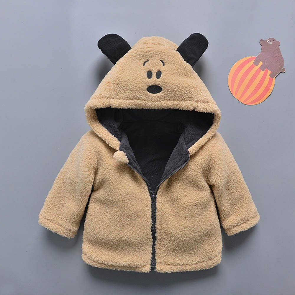 Baby Infant Girls Boys Autumn Soft hfeeling Winter Hooded Coat Cloak Jacket Thick Warm Clothes clothes: Yellow / 24M