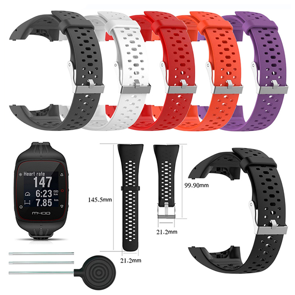 Bracelet en Silicone pour Polar M400 M430 GPS, Bracelet de montre de sport, Bracelet de remplacement avec outil