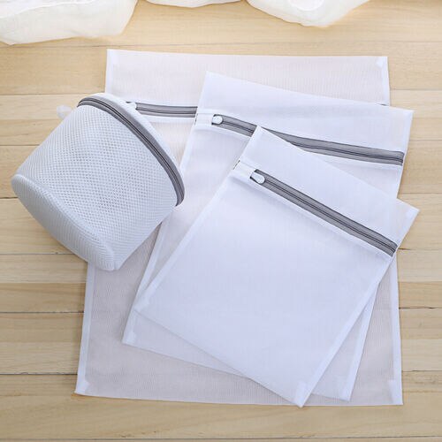 Mesh Laundry Bag Washing Cloth Protect Zipper Set Travel Storage Net Washing Bags Lingerie Saver Organizer