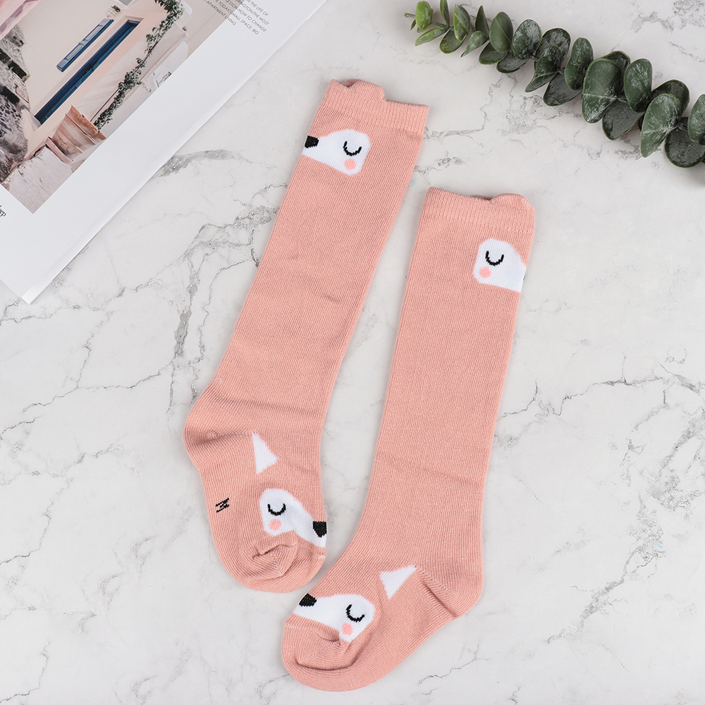 1Pair Fun Cotton Orange Cute Baby Knee Socks Newborn Infant Baby Knee High Socks Children Baby Girls Boys Socks For Age 0-3 Year