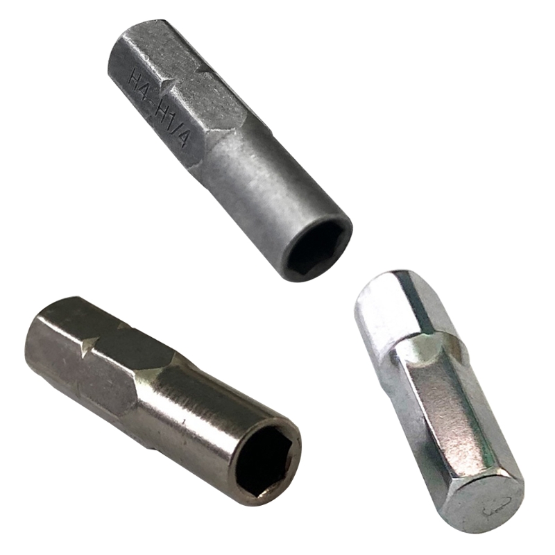 Præcision bits sæt skruetrækker 6.35mm 1/4 &quot; indstik bit adapter  to 4mm bit hex holder 1 stk ekstra hård skruetrækker