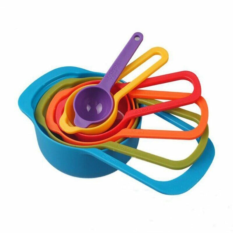 1 set di 5/6 cucchiai dosatori in plastica di alta qualità, cucchiaini da tè in plastica, utensili da cucina, perfetti per la casa, la cucina