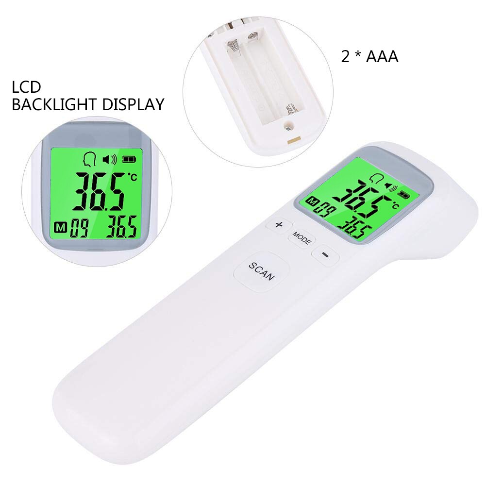 Forehead Home Digital Thermometer Baby Adults Non-Contact Forehead Thermometer Fever Ear Thermometer Measure Tool Infrared