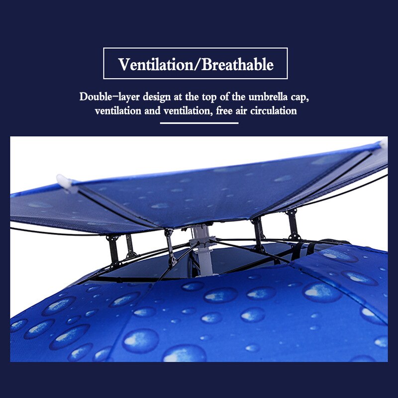 Casquette parapluie pliable, outils de pêche, Sport de plein air, protection solaire, chapeau de randonnée