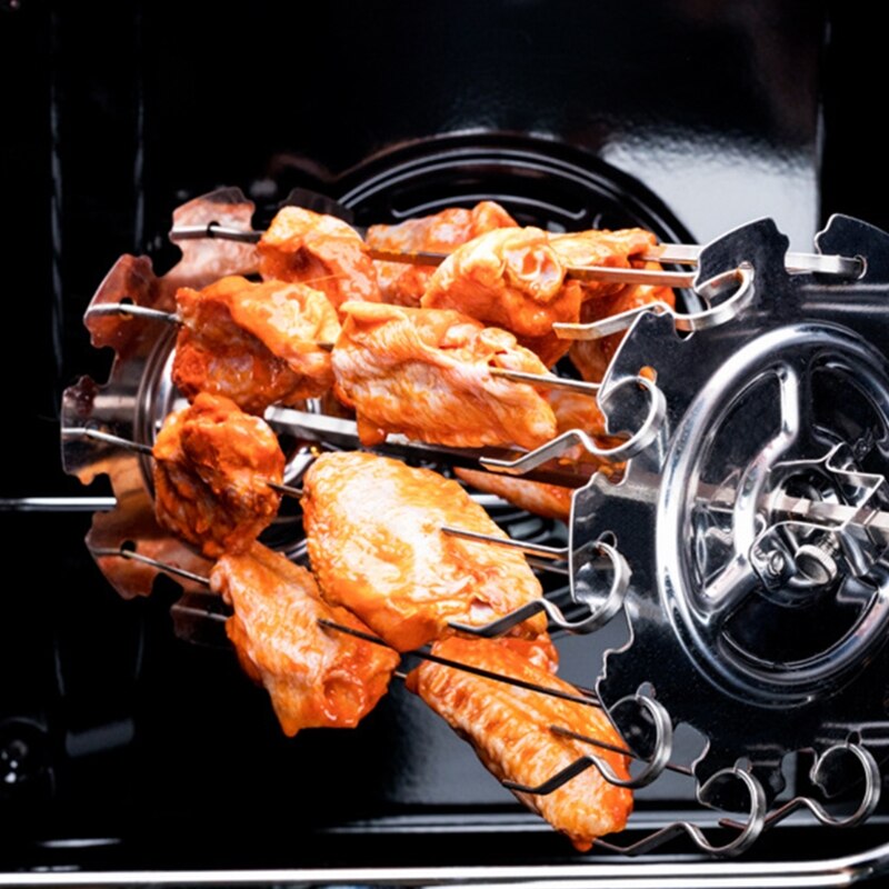 Roestvrij Staal Gegrilde Kooi Bbq Koffiebrander Barbecue Kebab Maker Vlees Spies Machine Bbq Grill Keuken Lucht Friteuse Accessorie