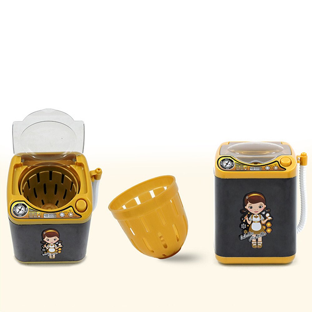 1PC Washing Machine Electric Mini Washing Machine Mini Home Appliances Simulated Washing Machine for Kids Childr