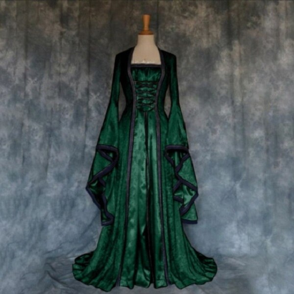 Robe d'halloween Art médiéval rétro