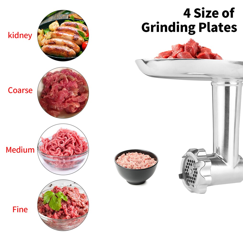 Metal Meat Food Grinder Attachment for KitchenAid Stand Mixer Rod Grinder Sausage Filling Attachment For KitchenAid Blender