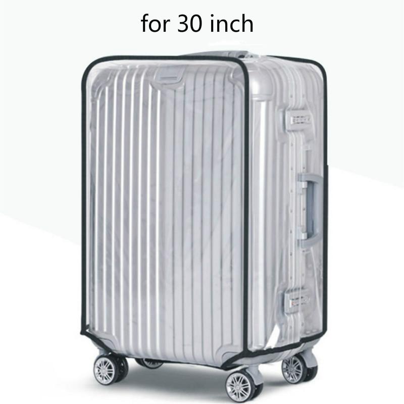 Transparente PVC-Gepäckabdeckung Wasserdichtes Wagen-Koffer Staubabdeckung Staubdichtes Reise zubehör: gold