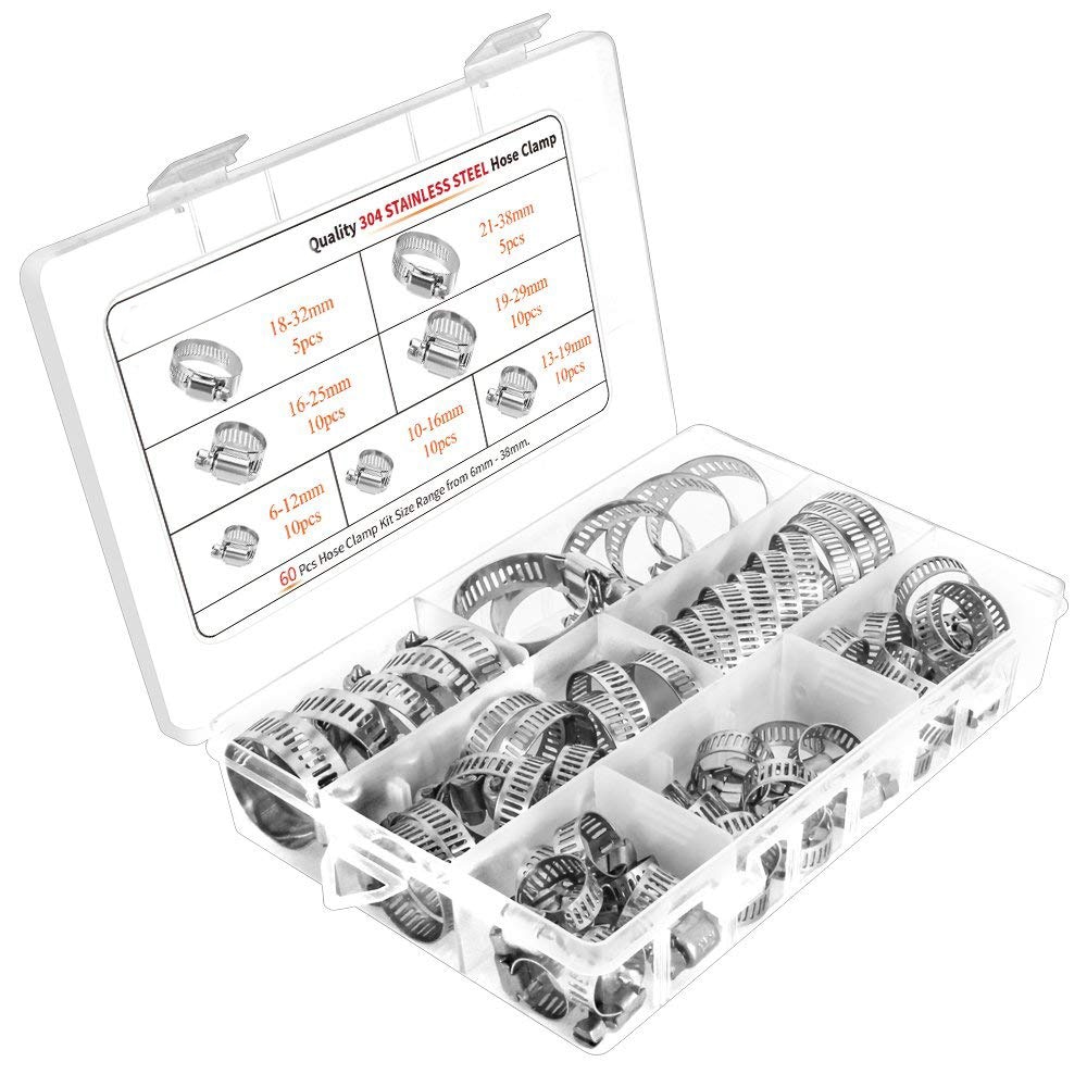 10 stks/set Slangklemmen Rvs Zware T-Bolt Mini Brandstofleiding