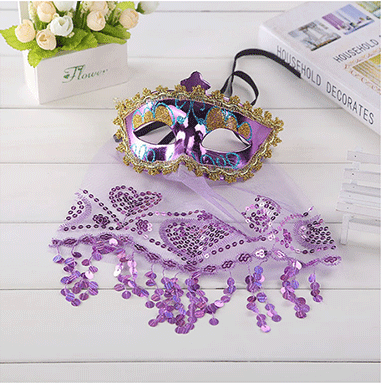 Sexy Lace Veil Venetian Mask Venice Wedding Carnival Party Performance Costume Egyptian princess Lady Mask Masquerade